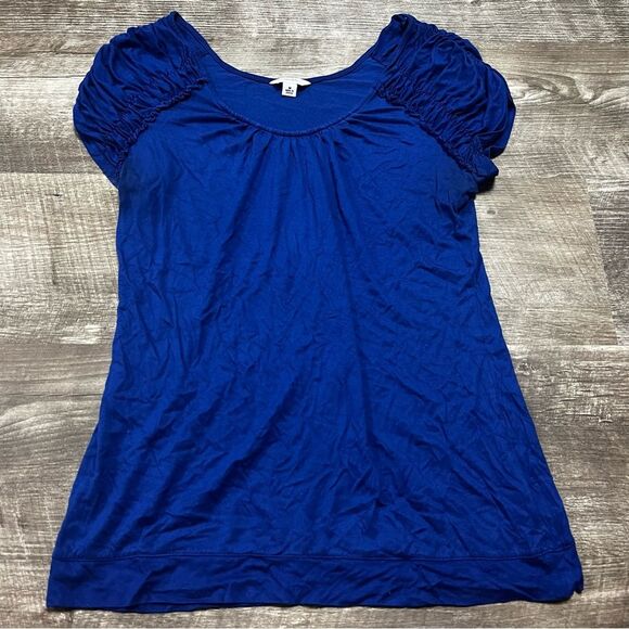 Calvin Klein Blue Short Sleeve Shirt Size Medium - Picture 1 of 8